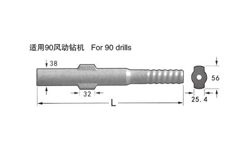 適用90風(fēng)動(dòng)鉆機(jī)